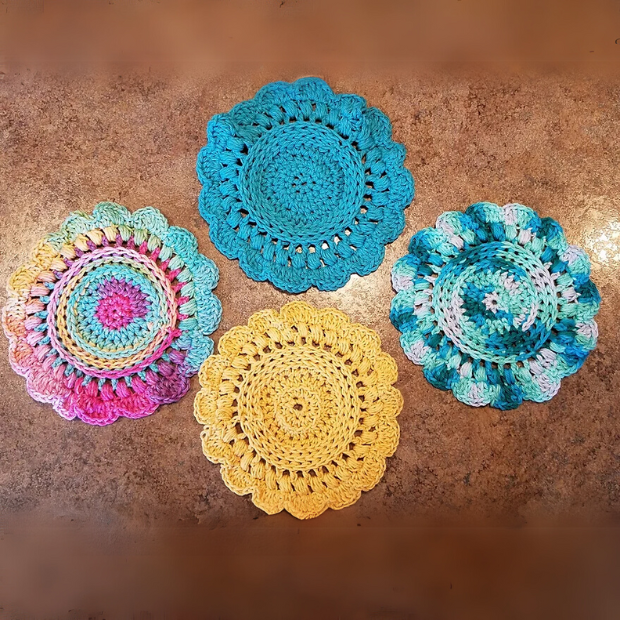 Bring on Spring! Free Dishcloth Crochet Pattern