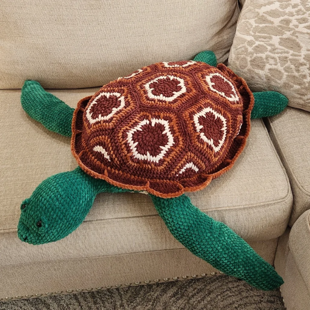 Life Sized Large Sea Turtle Crochet Pattern!