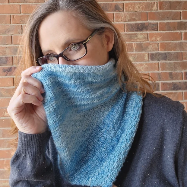 Twisted Textures Knit Cowl Pattern