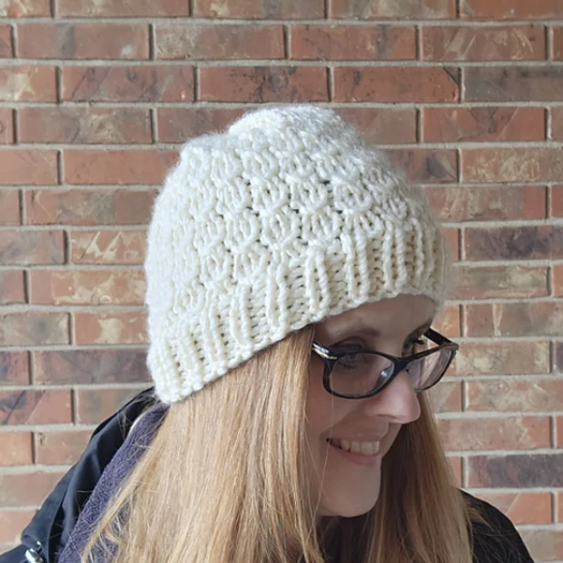 Woodland Cabin Chunky Knit Beanie Pattern