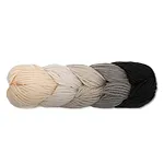 Yarn used for The Winter's Ice Tasselled Scarf Crochet Pattern