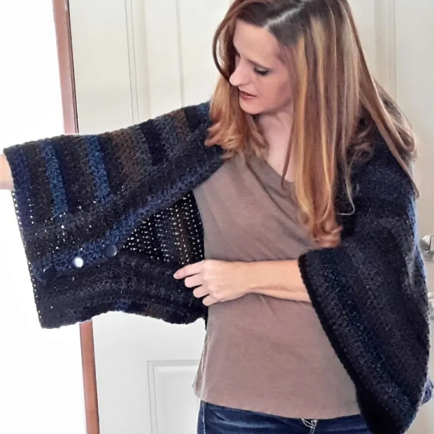 Barcelona Convertible Shrug Free Crochet Pattern