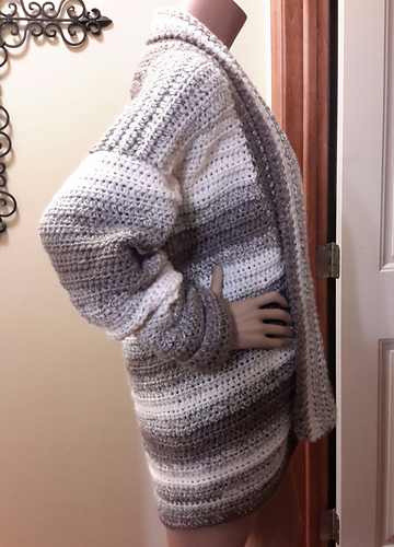 how to crochet a oversized cardigan?