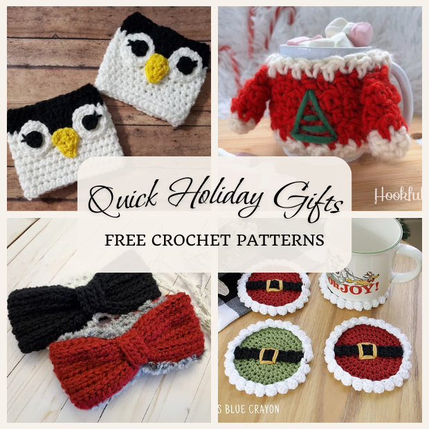 Quick crochet gifts for Christmas – 10 Free Patterns!