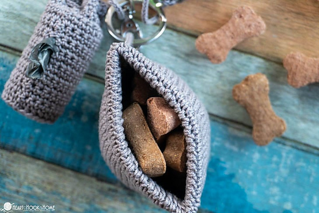 Free dog treat bag crochet pattern