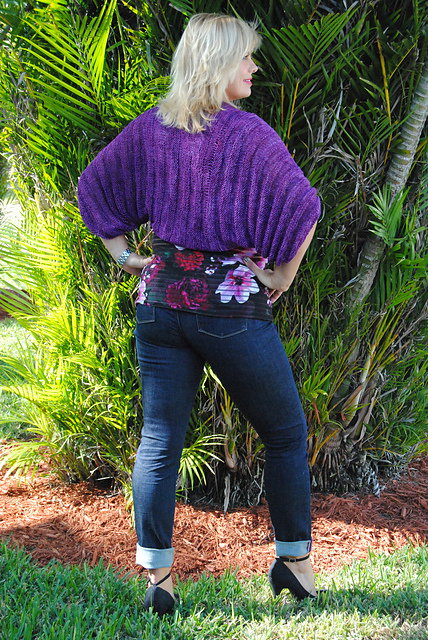 Bonita Amethyst Knit Shrug Pattern