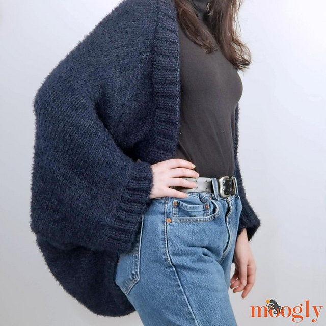 Knit Strikke Cocoon Cardigan Pattern