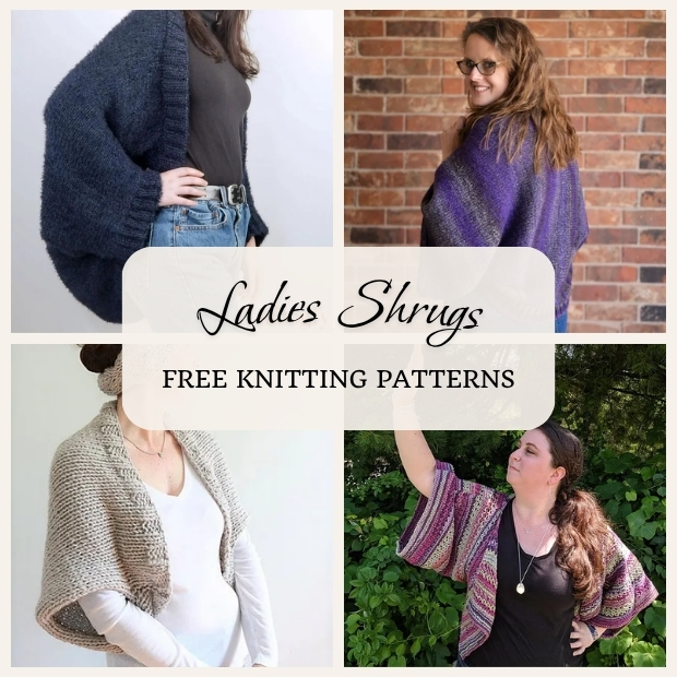 10 Free shrug knitting patterns for adults
