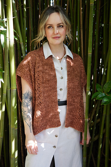November Sky Knitted Shrug Free Pattern