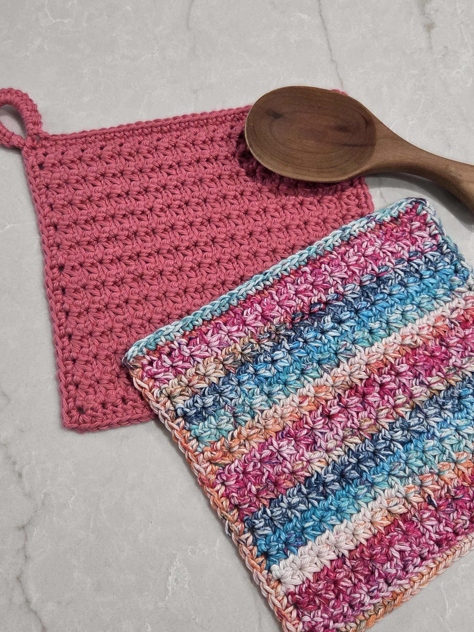 I See Stars Free Crochet Dishcloth Pattern