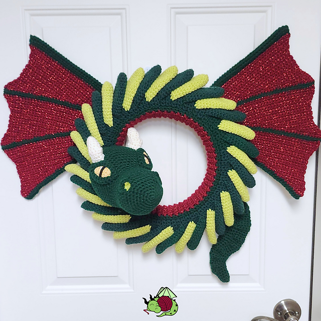 Free Dragon Wreath Crochet Pattern