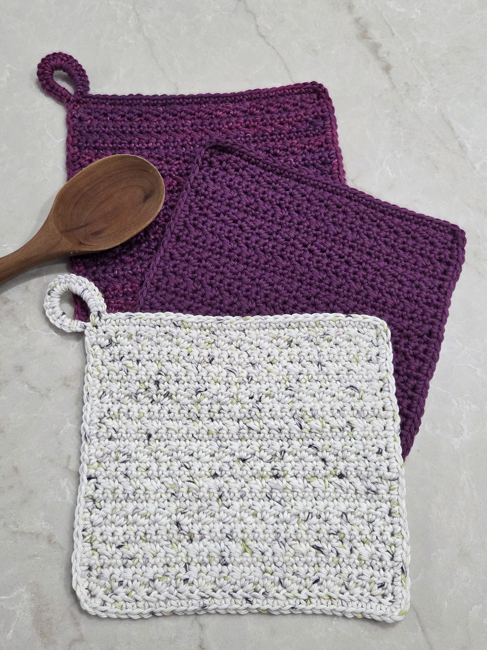 Free Garden Rows Crochet Dishcloth Pattern