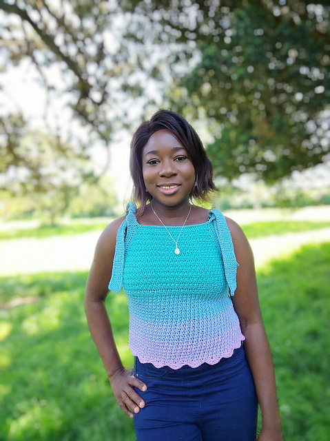 Free Crochet Halter Tank Top Pattern for Summer