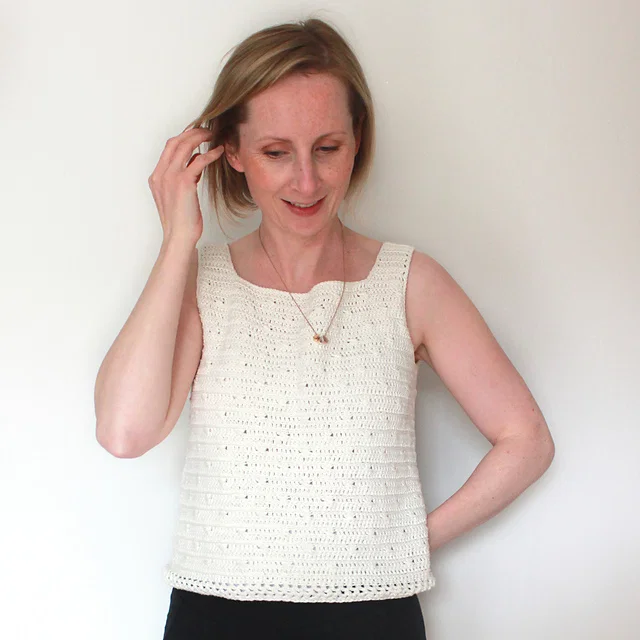 10. Twinkle Free Crochet Pattern for a Textured Tank Top