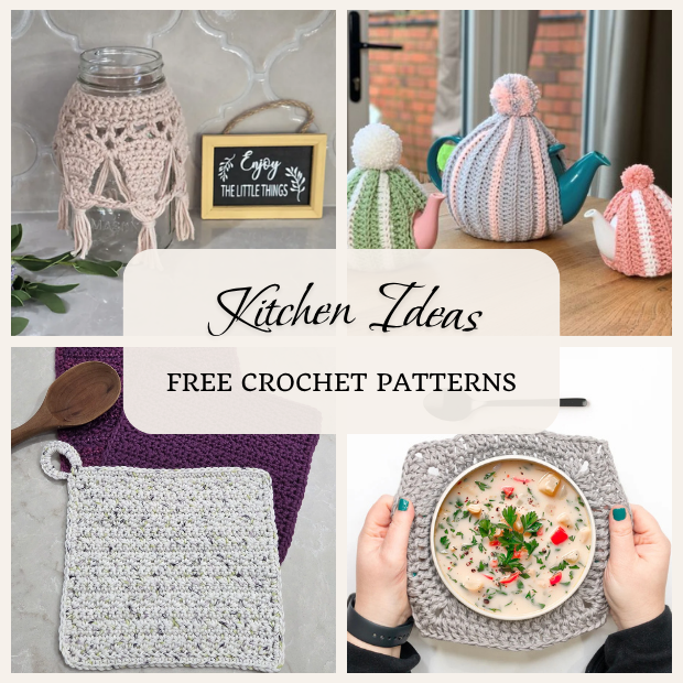 crochet kitchen ideas – 13 Free patterns!