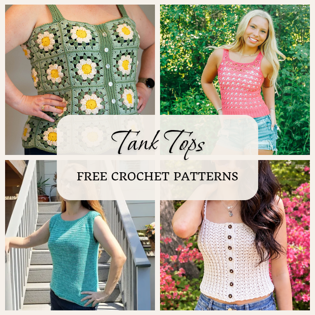 10 Free tank top crochet patterns For Women