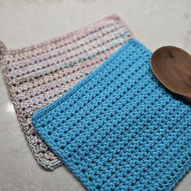 how to crochet a dishcloth for beginners – Free Pattern